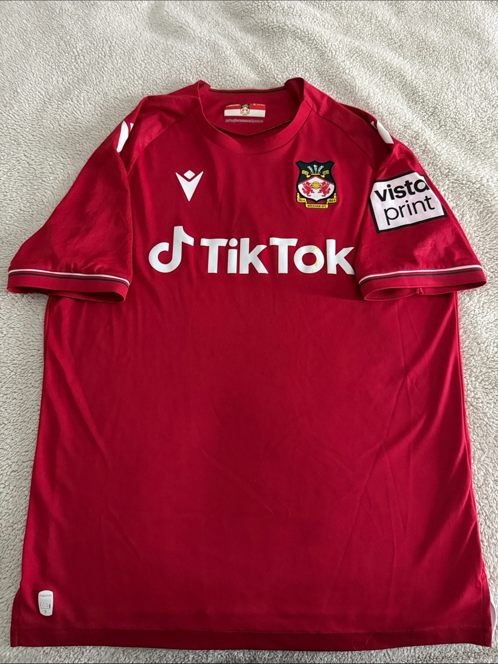 AFC Wrexham 🏴󠁧󠁢󠁷󠁬󠁳󠁿 2022-23 Macron Brand Home Jersey